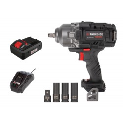 PARKSIDE PERFORMANCE Aku rázový utahovák PASSP 20-Li C4 + 4 Ah aku smart+nabíječka