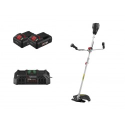 PARKSIDE PERFORMANCE Aku křovinořez 2 v 1 PPFSA 40-Li + 2x 4Ah aku smart + Dvojitá rychlonabíječka PDSLG 20
