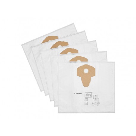 Filtrační sáčky z netkané textilie PVFT 20 A1 do vysavače PWD 12, PWD 20, PNTS 1250 a PNTS 1300 - 5 kusů