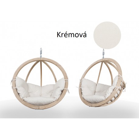 Závěsné dřevěné křeslo Globo - závěsné