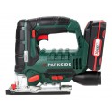 PARKSIDE Aku přímočará pila PSTDA 20-Li + 2Ah aku + nabíječka PLG 20 C1