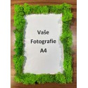 Vaše fotografie v mechovém rámečku A4 vč. tisku