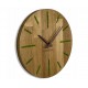 Mechové hodiny průměr 30 cm sobí mech a dřevo